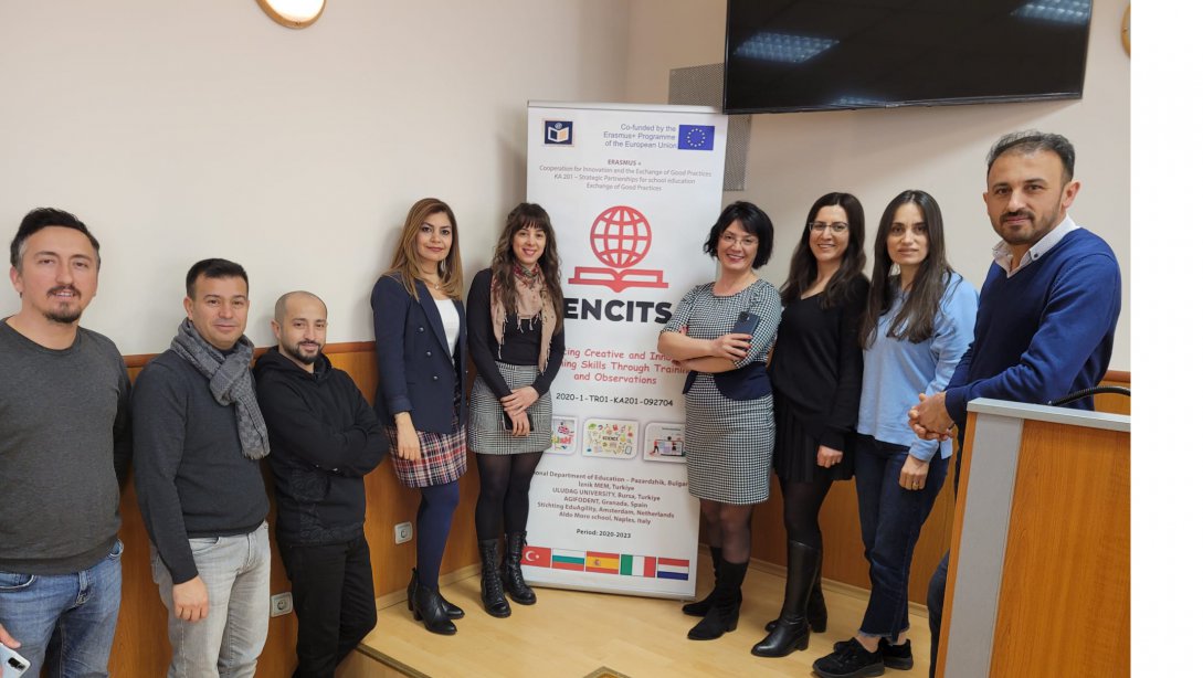 Erasmus+ ENCITS (Enhancing Creative and In­novative Teaching Skills Through Train­ing and Observations) projesinin son toplantısı ve yaygınlaştırma etkinliği Bulgaristan/Pazarcık'ta gerçekleştirildi. 